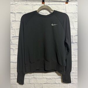 Nike Black Dri-FIT Running Crew Neck Shirt, Size Large
